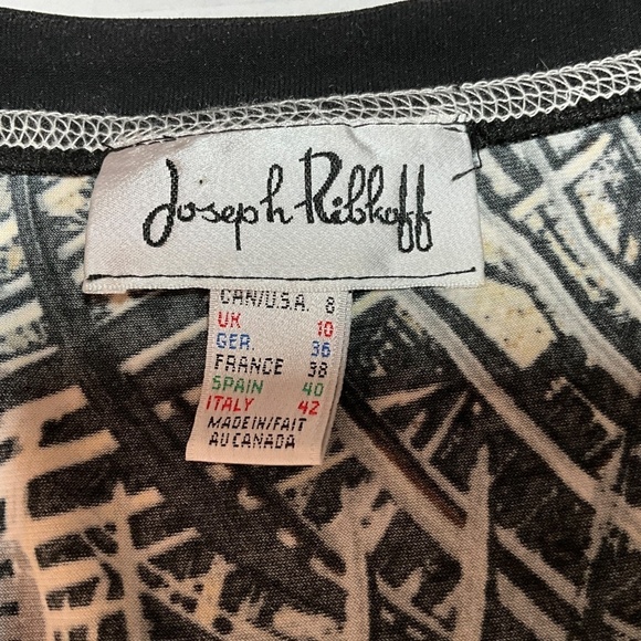 JOSEPH RIBKOFF 2 Piece Top and Skirt Set Zipper Front Top Pull On Skirt Sz 8-10 - Picture 5 of 13